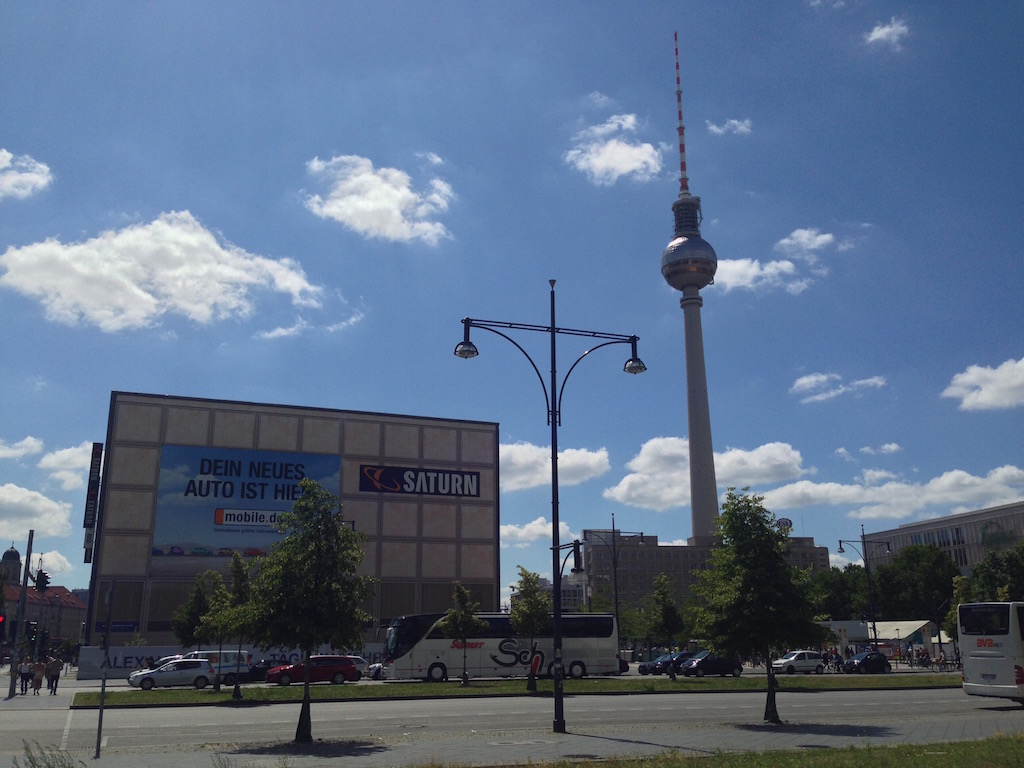Vista da torre de televisão (onde tem um restaurante giratório) em Berlim
